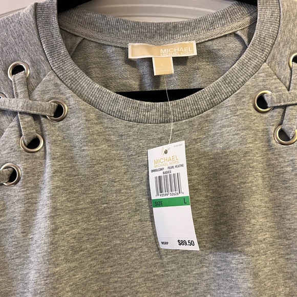MICHAEL MICHAEL KORS Grey Sweatshirt | L | NWT | - Picture 3 of 3